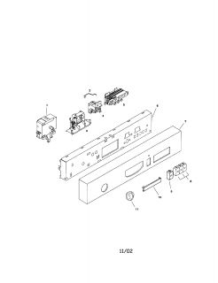 BOSCH Dishwasher Component assemblies Parts  Model SHU3035UC 12 (FD 