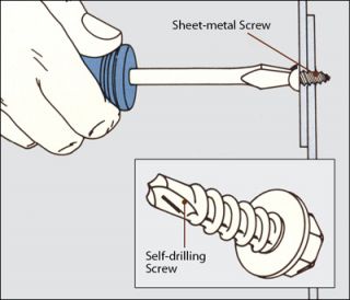 Installing Screws to Join Sheet Metal Parts