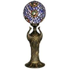 Globe Peacock Replica Dale Tiffany Table Lamp