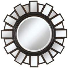 Mirrored Frame 35 1/2 Wide Moonlight Wall Mirror