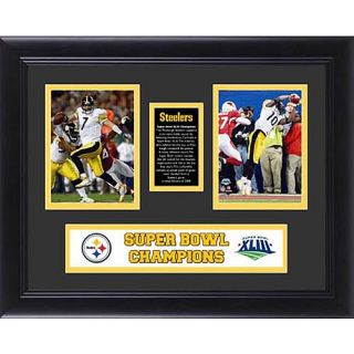 Mounted Memories Pittsburgh Steelers Super Bowl XLIII Champions 2 4x5 