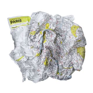 CRUMPLED CITY MAPS  Travel Guide, Backpack, Europe, City, New York 