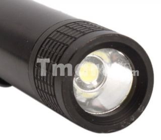 MXDL 3W Mini Pen type LED Flashlight Torch Black (1*AAA)   Tmart