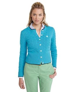 Cotton Cable Cardigan   Brooks Brothers