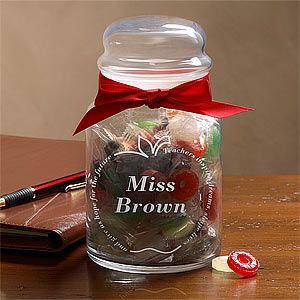 Personalized Teacher Candy Jar with Chocolates   6432