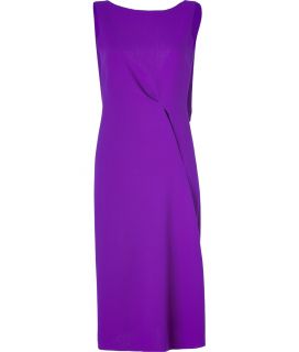 Roksanda Ilincic Purple Double Wool Crepe Mid Length Dress  Damen 