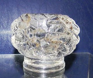   Italy~Clear Tea Light Candle Holder Votive~Bells & Berries etc