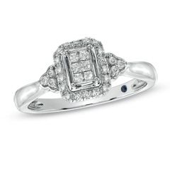 Cherished Promise Collection™ 1/4 CT. T.W. Princess Cut Composite 