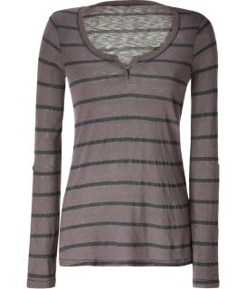 Splendid Mud/Charcoal Striped T Shirt  Damen  T Shirts  STYLEBOP 