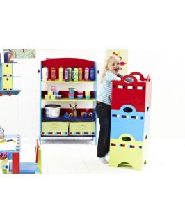 ELC Stackable Wooden Storage Boxes   Blue   play tables & chairs 