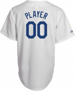 Los Angeles Dodgers Cooperstown White  Any Player  Replica Jersey 