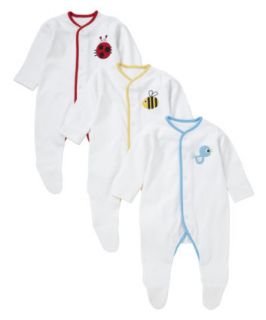 Mothercare Sleepsuits   3 pack   sleepsuits   Mothercare