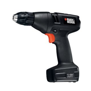 Black & Decker 7.2V Cordless Drill with Keyless Chuck   Outlet