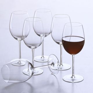 The Handmade European Crystal Red Wine Glasses   Hammacher Schlemmer 