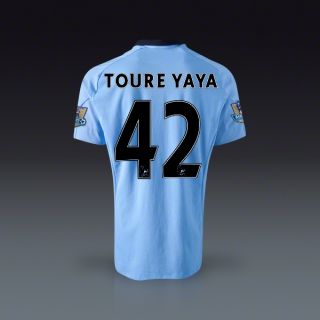 Umbro Yaya Toure Manchester City Home Jersey 12/13  SOCCER