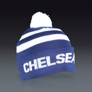 Chelsea Stripe Cuff Beanie   Royal  SOCCER