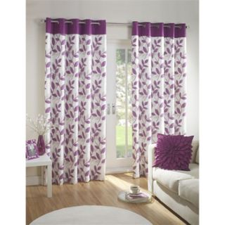 Rectella Plum Autumn Eyelet Curtains