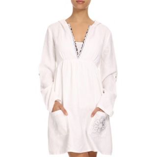 Avoca Anthology White Embellished Linen Tunic Dress