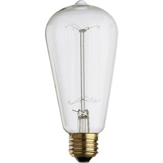 vintage 60W filament bulb in pendant lamps  CB2
