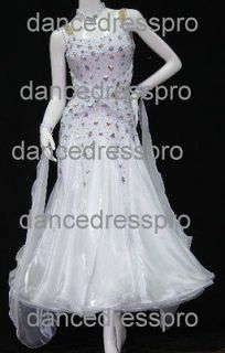 Ready made Ballroom Modern Waltz Tango Dance Dress #1862 2 L size
