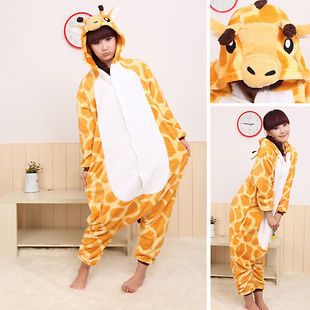   Animal Cosplay Costume Halloween Giraffe pajamas sleepsuit pajama