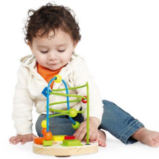 This bead maze is a great chiilds learning toy with its colourful 