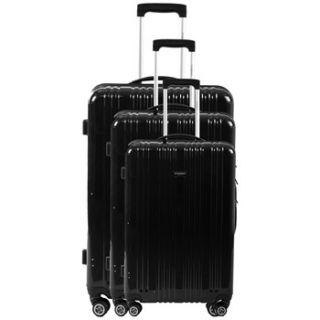 Jean Louis Scherrer Set of Three Black Lille Suitcases