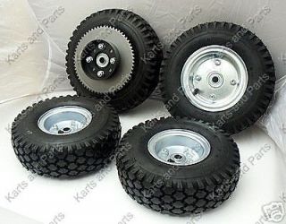 Go Kart Cart GoCart Wheel and Tire Package 4.10 x 3.50 x 5 Includes 
