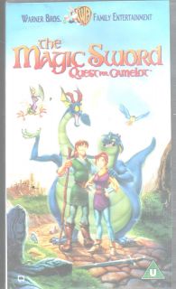 MAGIC SWORD THE QUEST FOR CAMELOT VHS PAL UK