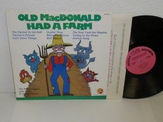 MERRY PLAYERS Old MacDonald Had A Farm LP Merry records MR 6012 vinyl 