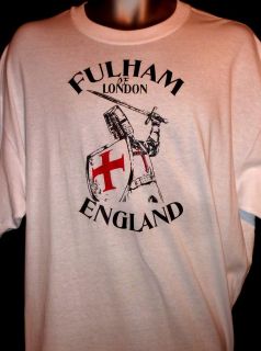 FULHAM FC of LONDON T SHIRT ENGLAND S M L XL XXL
