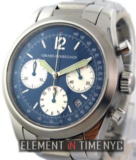 Girard Perregaux Ferrari Chronograph Stainless Steel Blue Dial 40mm 