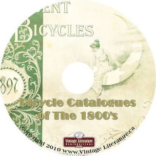1800s Bicycle Catalog Collection on CD