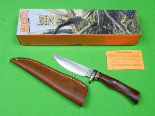 US MARBLES Gladstone Hunting Fighting Knife w/ Sheath & Box 1