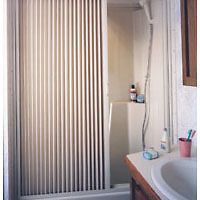 RV Motorhome Replacement Folding Shower Door, White, 60 x 57