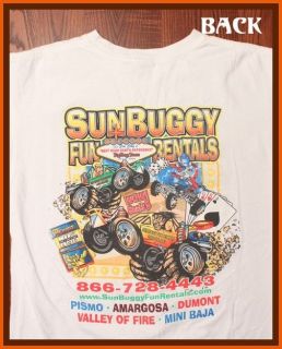 SALE TEE Sun Buggy Fun Rentals Sin City Racing White T Shirt L Large
