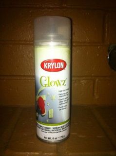 Krylon K03150 Glowz Aerosol Spray Paint 6 Ounce Glow In The Da​rk