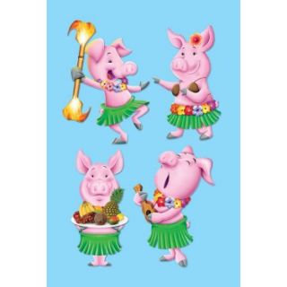 Halloween Costumes Luau Pig Cutouts (4 count)
