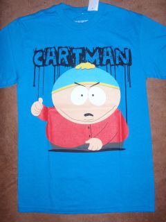 Mens South Park Cartman Blue T Shirt New with Tags