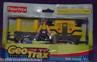 Fisher Price GeoTrax Retired Train Car Figure Original Confused Woohoo 