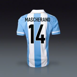 adidas Javier Mascherano Argentina Home Jersey 2011  SOCCER