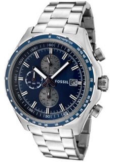 Fossil CH2731 Watches,Mens Dylan Chronograph Blue Dial Grey Ion 