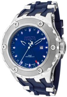 Invicta 1397 Watches,Mens Subaqua GMT Blue Dial Blue Polyurethane 