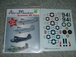 AeroMaster Decals 1/48 AN48801 Grumman JRF Goose EE