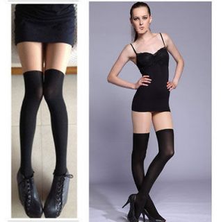 Mixed colors Gipsy Mock Ribbed Over the Knee Tights, Thigh High 