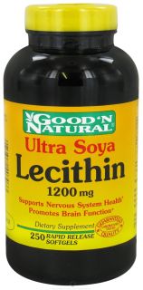 Good N Natural   Ultra Soya Lecithin 1200 mg.   250 Softgels Formerly 