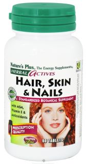 Buy Natures Plus   Herbal Actives Hair Skin & Nails   60 Tablets at 