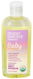 Buy Desert Essence   Baby Cuddle Buns Softening Body & Massage Oil   4 