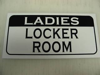 Vintage style Ladies Locker Room Sign Metal Golf Ball