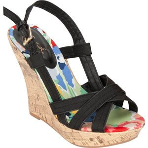  women  Shoes  Heels & Wedges  qupid floral bed 